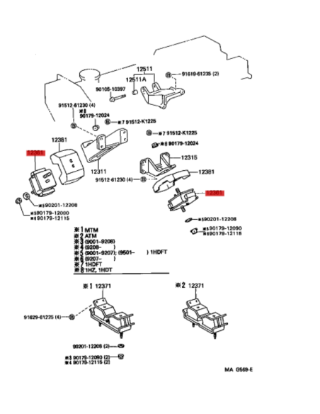 SOPORTE MOTOR HDJ-80 24V