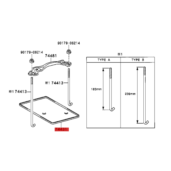 Battery tray for Toyota Land Cruiser...