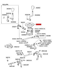 GUARDAPOLVOS PALANCA TRANSFER HDJ-80 2