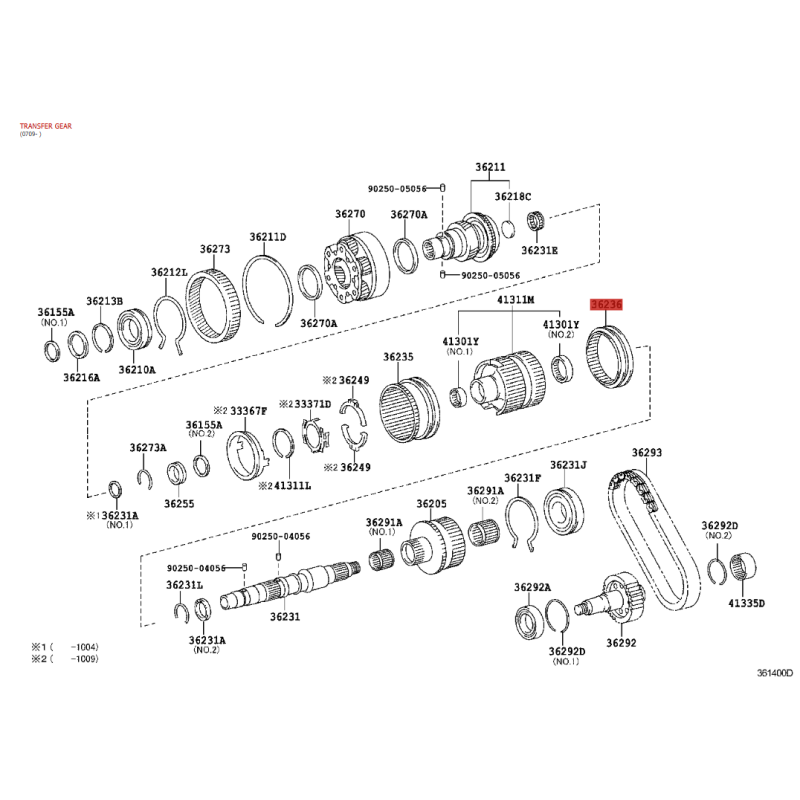 Deslocador de bloqueio central, caixa de transferência, Para Toyota Land Cruiser J20 - Original Toyota Land Cruiser