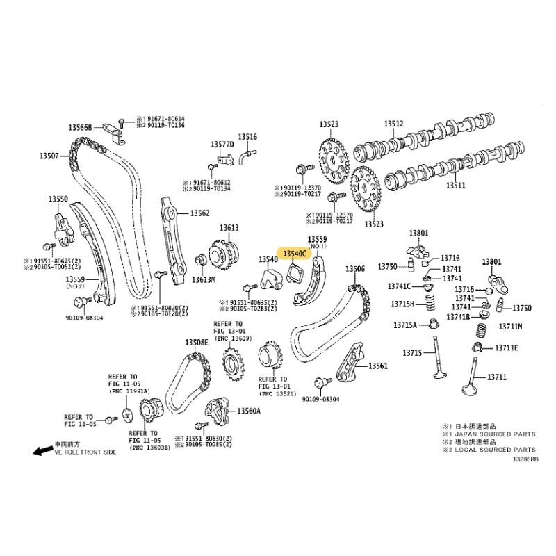 Paraolio uscita albero cardanico posteriore, scatola di trasferimento, Per Toyota Land Cruiser J20 - Originale Toyota Land Cruis