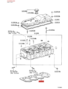 Head gasket, thickness T 1.20 mm (Engine code... 2
