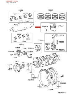 copy of Oversized piston ring set +0.50 (Engine code... 2