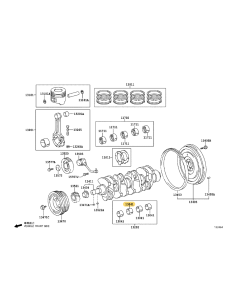 Connecting Rod Bushing, Mark-2, (Engine Code 15BF/15BFT),... 2
