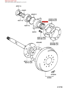 Reten palier exterior buje trasero, Para Toyota Land... 2