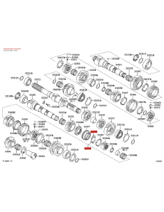Inner transmission hub No. 3, 6-speed manual gearbox,... 2