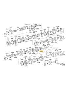 Needle bearing for manual transmission (1st gear), Toyota... 2