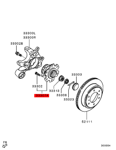 Rear Wheel Bearing + Bushing (12mm attachment),...
