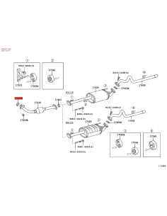 Exhaust pipe gasket from turbo outlet to exhaust, for... 2