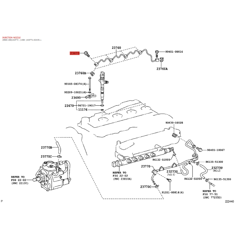 copy of Torica injector J9 / 12 / 15 / Toyota Hilux - Original Toyota Land Cruiser