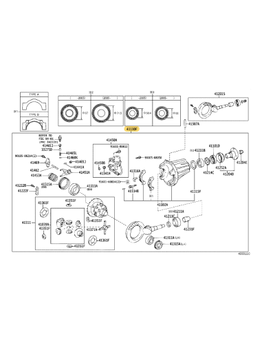 copy of Front differential assembly for Toyota...