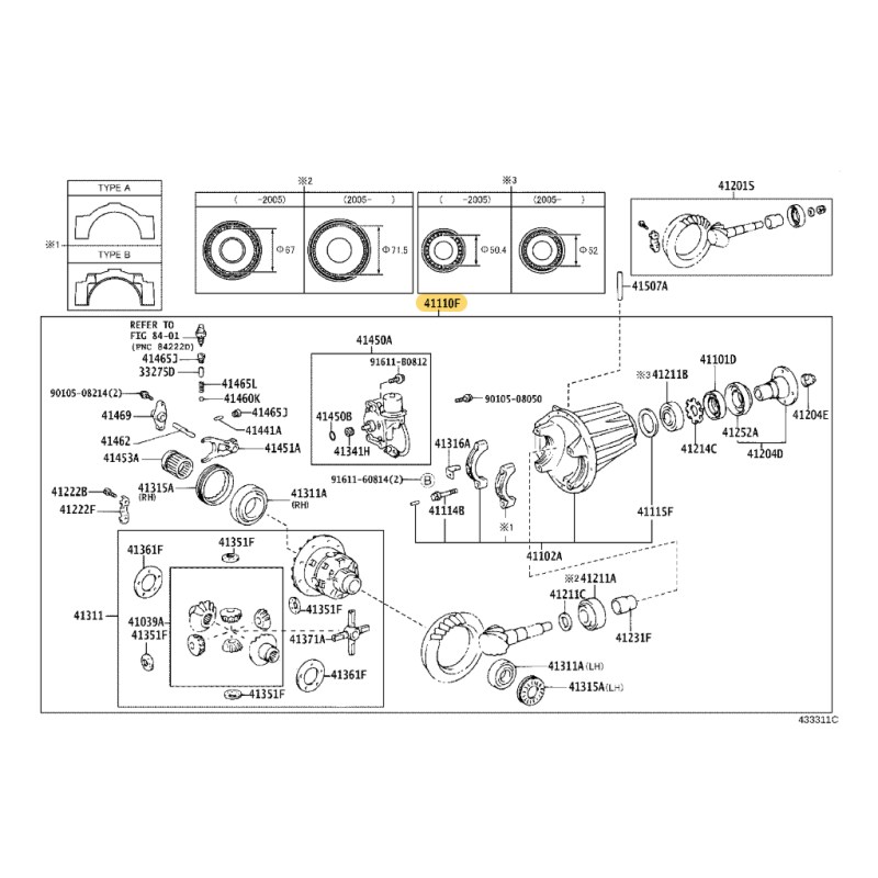 copy of Differenziale anteriore completo per Toyota Land Cruiser J8 (41/10 automatico) - Originale Toyota Land Cruiser
