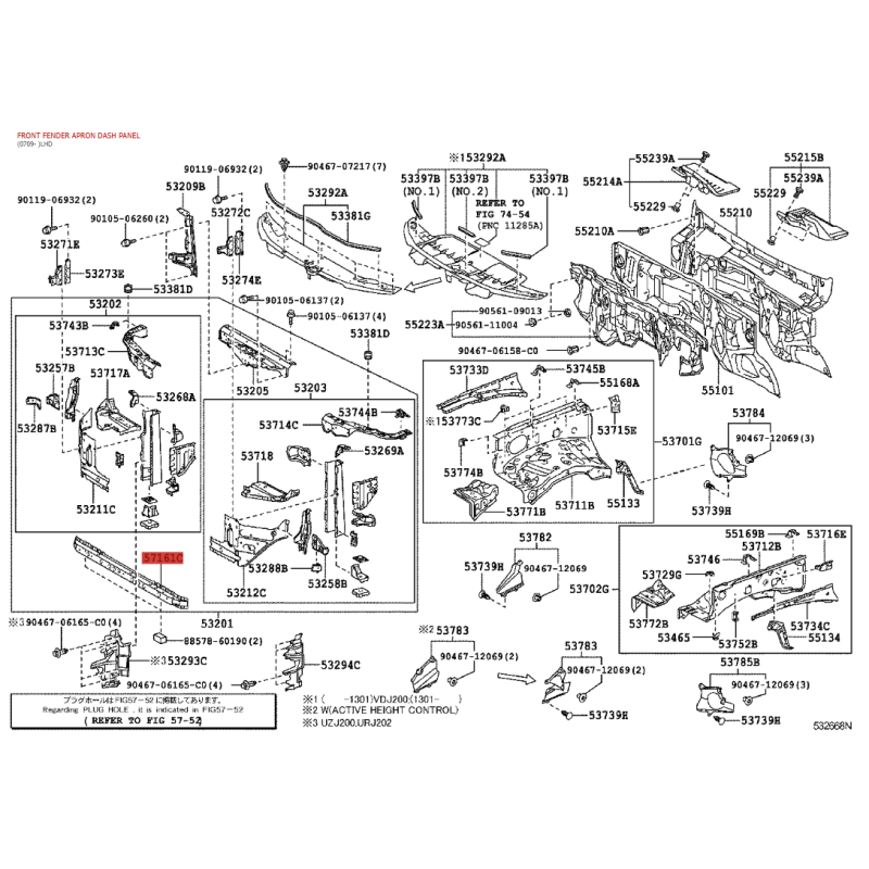 copy of Vite, supporto motore n. 2 e 4 per Toyota Land Cruiser J20 - Originale Toyota Land Cruiser