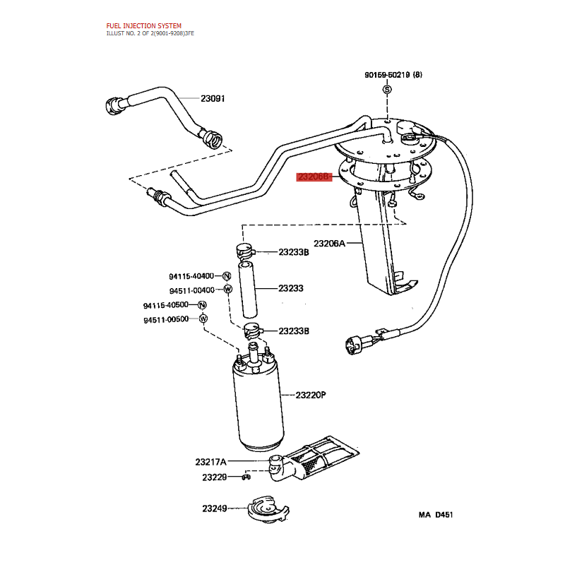 Junta de aforador de depósito principal para Toyota Land Cruiser J8 - Original Toyota Land Cruiser