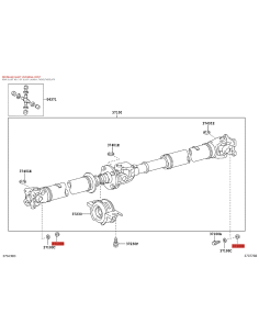 copy of Rear propeller shaft screw - Original Toyota Land... 2
