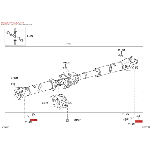 copy of Tornillo Kardanwelle hinten J8 -...