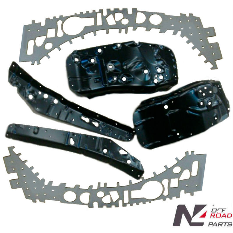 Kit de renforcement d'ailes avant Toyota Land Cruiser J12 (6 pièces) - N4 offroad