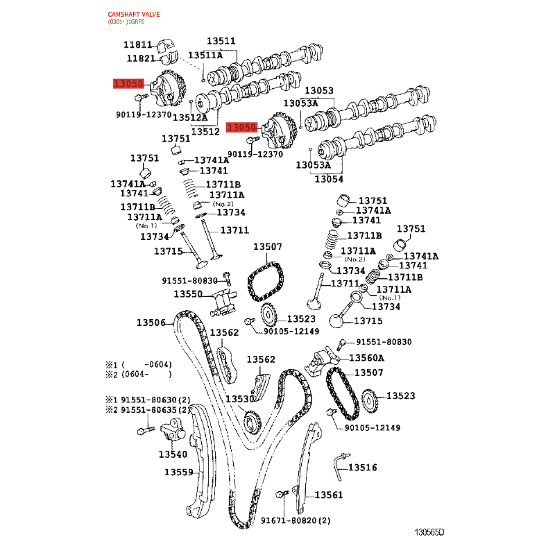 copy of Große Steuerkette, Für Toyota Land Cruiser J12 / FJ (1grfe) - Original Toyota Land Cruiser