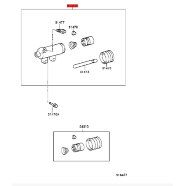 RECEPTOR EMBRAGUE J-10