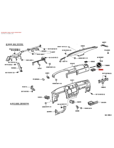 Aireador salpicadero derecho N-2, Para Toyota Land... 2