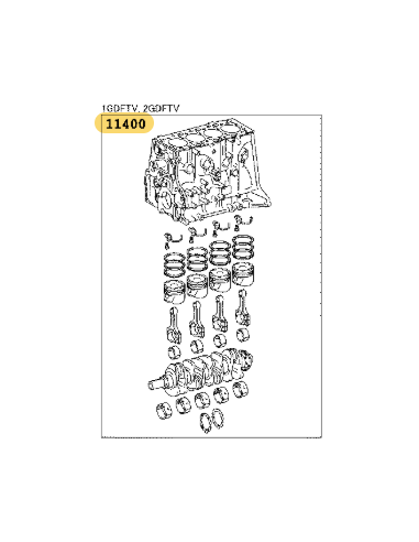NEW assembled engine block, For Toyota Hilux...
