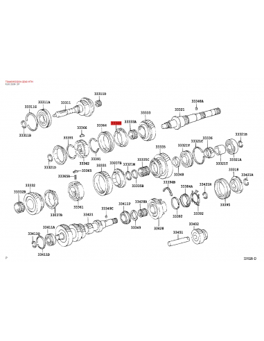 Synchronizer 3rd gear side for Toyota Hilux...