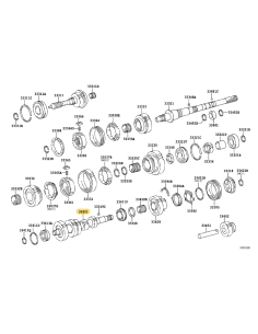 Intermediate shaft (fixed train), manual gearbox (5... 2