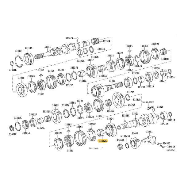 copy of Cuscinetto a rullini 5a marcia, cambio...