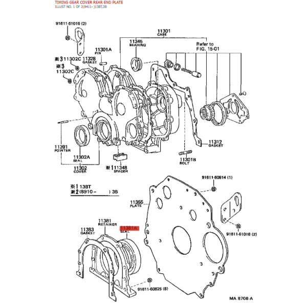 Vorderer Kurbelwellendichtring, (Motor...