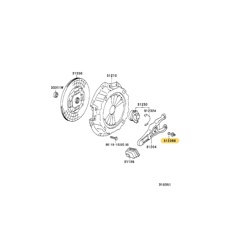 copy of Manual Gearbox Fork for Toyota Land Cruiser J10 - Original Toyota Land Cruiser