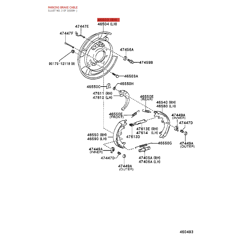 copy of Rolamento do cubo traseiro direito Para Toyota Land Cruiser J12 / 15 / FJ (com ABS) - Original Toyota Land Cruiser