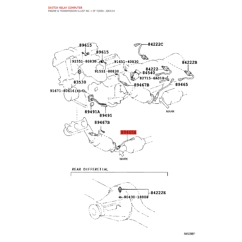 copy of Air-Fuel Ratio Sensor, For Toyota Land Cruiser J12 / FJ (1grfe) - Original Toyota Land Cruiser