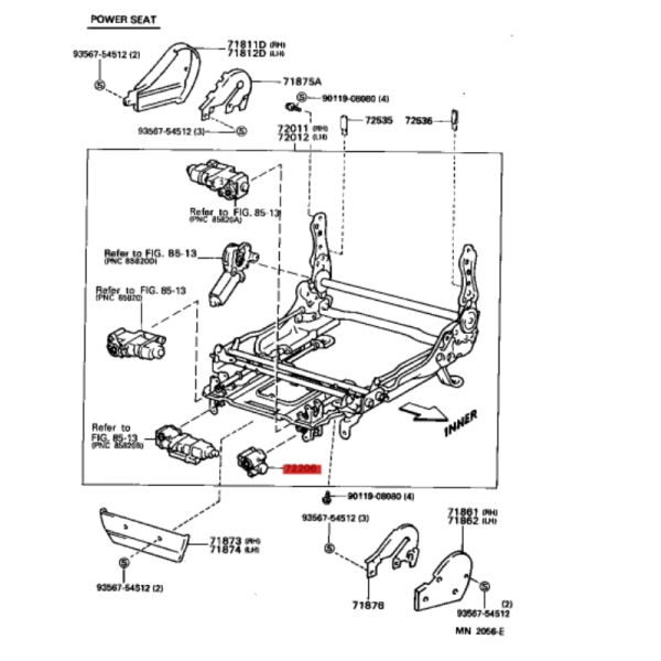 ASIENTO ELECTRICO MECANISMO CORREDERA J-8