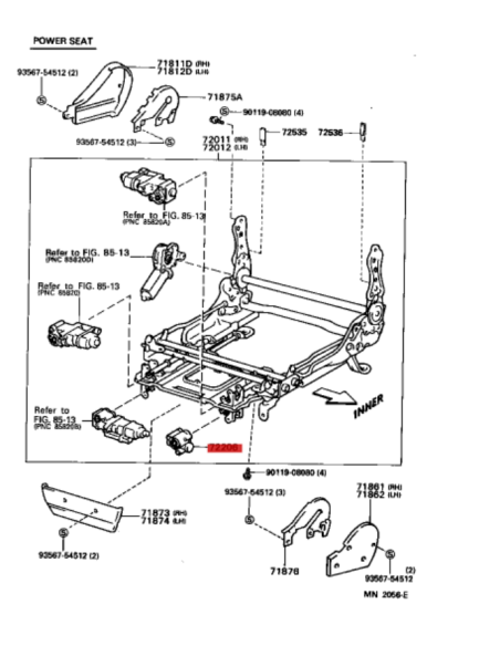 ASIENTO ELECTRICO MECANISMO CORREDERA J-8