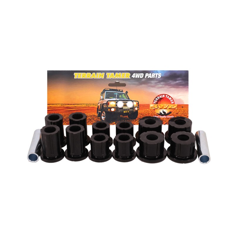 Kit de 12 silentblocks reforçados para molas traseiras, para Toyota Hilux Vigo / Revo - Terrain Tamer