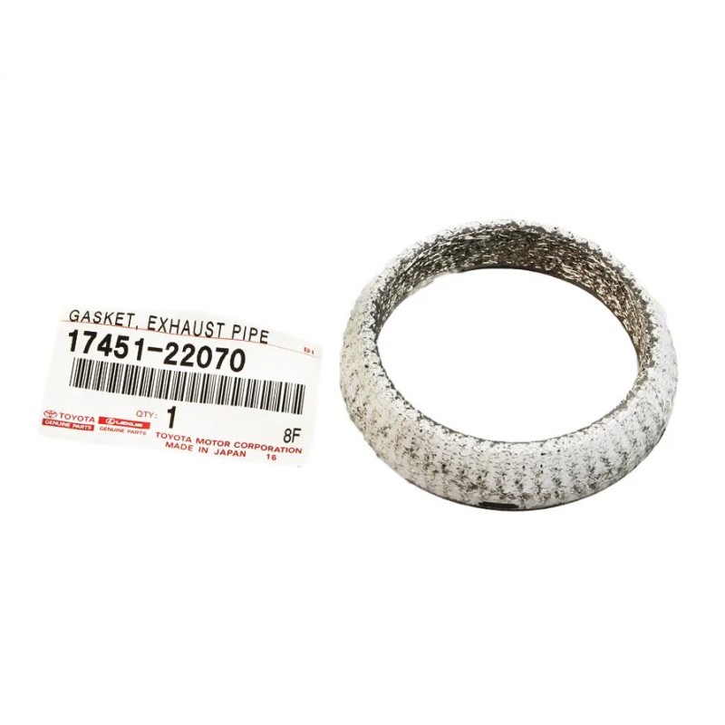 Gasket exhaust pipe turbo outlet or intermediate, for Toyota Land Cruiser J12 /15 (engine 1KDFTV) - Original Toyota Land Cruiser
