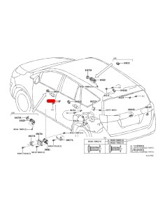 copy of Interruttore lampada di cortesia porte per Toyota... 2