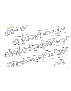 Primary shaft bearing (type-B), 5-speed manual... 2
