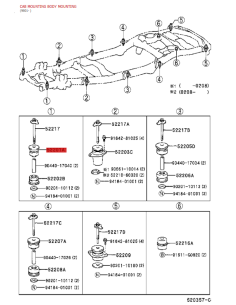 copy of Body Silentblock No. 3 lower, for Toyota Land... 2