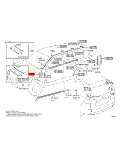 Embellecedor cromado (posterior a 2015) para Toyota Land... 2