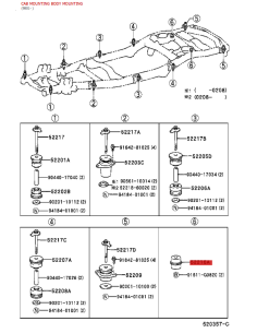 copy of Body Silentblock No. 1 Upper, for Toyota Land... 2
