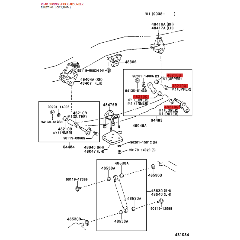copy of Buchse oder Silentblock vordere Blattfederaufnahme (L-56), für Toyota Hilux - Original Toyota Land Cruiser