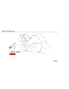 Witness entry block, transfer case for Toyota Land... 2