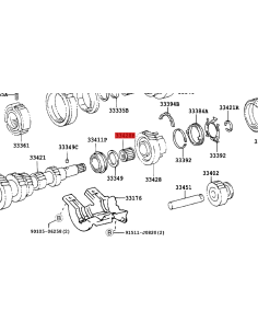 Needle bearing 5th gear (5-speed) for Toyota Land Cruiser... 2