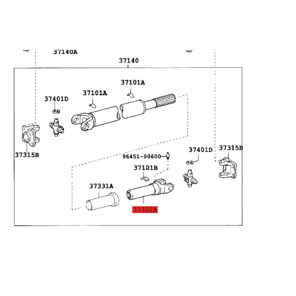 Kardanwelle, für Toyota Land Cruiser J8 / 10 /...