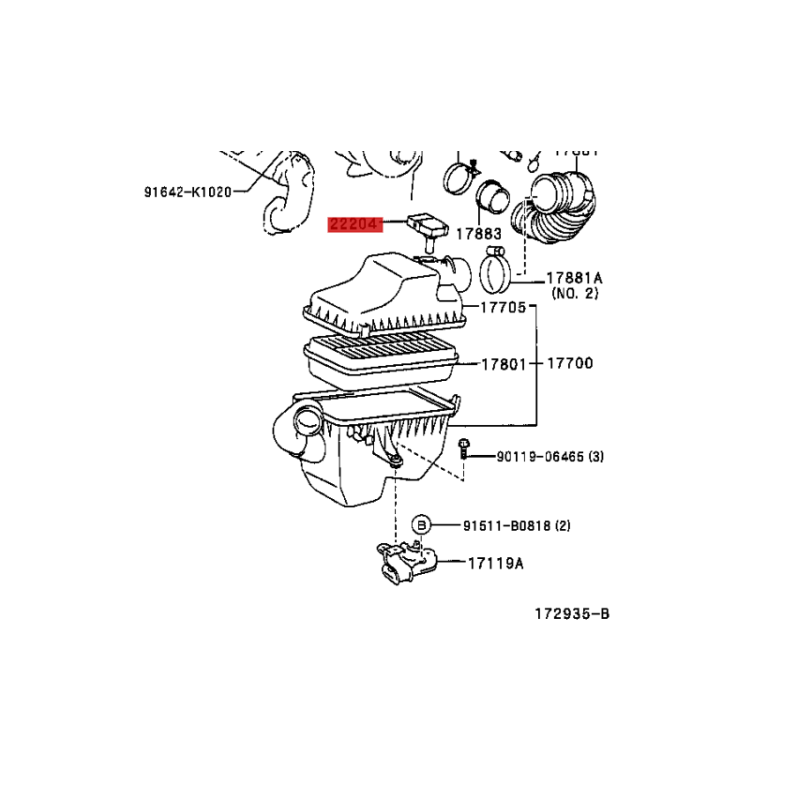 copy of Débitmètre Pour Toyota Land Cruiser J12(173CV) - Original Toyota Land Cruiser