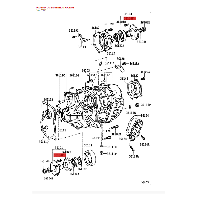 copy of Perni cardano anteriore (lato transfer), per Toyota Land Cruiser J7/10 - Originale Toyota Land Cruiser