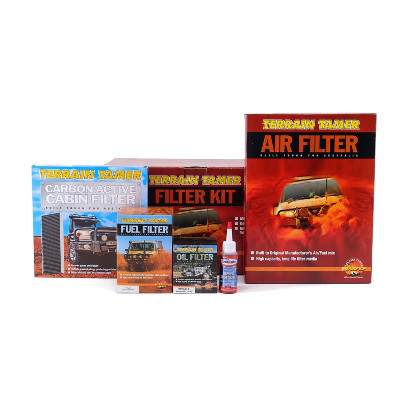Kit completo di 4 filtri Toyota Land Cruiser J12 (motore 1KDFTV / 173cv) - Terrain Tamer