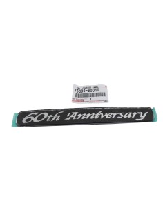 Logo "60TH anniversary" lateral carrocería para Toyota...