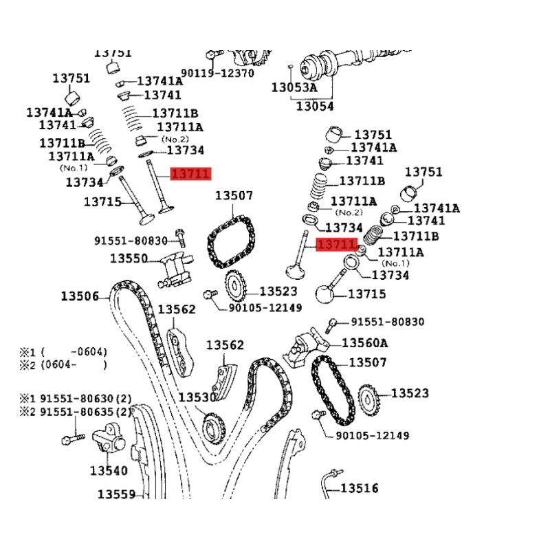 copy of Einlassventil (Motor 1HDT/1HZ / 2L), für Toyota Land Cruiser J7 / 8 / Hilux - Original Toyota Land Cruiser